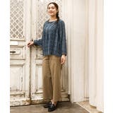 【大きいサイズ】カットジャカードチェック柄ブラウス | eur3 | 詳細画像9 