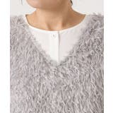 【大きいサイズ】フェザーベスト＋ブラウスセット | eur3 | 詳細画像11 