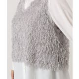 【大きいサイズ】フェザーベスト＋ブラウスセット | eur3 | 詳細画像13 