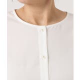 【大きいサイズ】フェザーベスト＋ブラウスセット | eur3 | 詳細画像18 