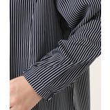 【大きいサイズ/11号サイズあり】Vネックストライプブラウス | eur3 | 詳細画像7 