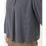 【大きいサイズ/11号サイズあり】Vネックストライプブラウス | eur3 | 詳細画像8 