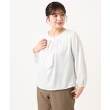 【大きいサイズ/11号サイズあり】ストレッチツイルブラウス | eur3 | 詳細画像16 