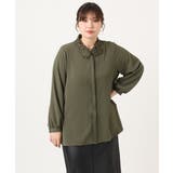 【大きいサイズ】ポーラレース襟ブラウス | eur3 | 詳細画像4 