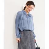 【大きいサイズ/11号サイズあり】リボンタイフリルネックブラウス | eur3 | 詳細画像7
