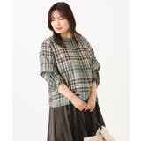 【大きいサイズ/2way】千鳥チェックブラウス | eur3 | 詳細画像6