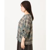【大きいサイズ/2way】千鳥チェックブラウス | eur3 | 詳細画像7