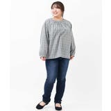 【大きいサイズ】バックボタンブラウス | eur3 OUTLET | 詳細画像14