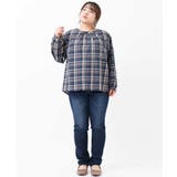 【大きいサイズ】バックボタンブラウス | eur3 OUTLET | 詳細画像3