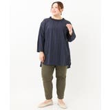 【大きいサイズ】シャーリングチェックブラウス | eur3 | 詳細画像15 