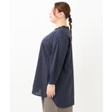 【大きいサイズ】シャーリングチェックブラウス | eur3 | 詳細画像6 