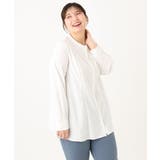 【大きいサイズ】バンドカラーブラウス | eur3 | 詳細画像3 