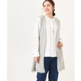 【大きいサイズ】フェザーヤーンロングジレ | eur3 | 詳細画像1 