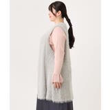 【大きいサイズ】フェザーヤーンロングジレ | eur3 | 詳細画像10 