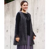 【大きいサイズ】フェザーヤーンロングジレ | eur3 | 詳細画像18 