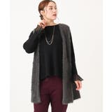 【大きいサイズ】フェザーヤーンロングジレ | eur3 | 詳細画像21 