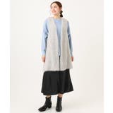 【大きいサイズ】フェザーヤーンロングジレ | eur3 | 詳細画像5 