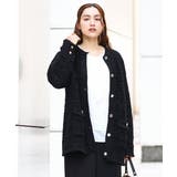 【大きいサイズ】ツイードニットジャケット | eur3 | 詳細画像21 