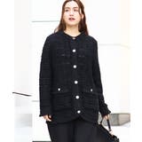 【大きいサイズ】ツイードニットジャケット | eur3 | 詳細画像22 