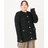 【大きいサイズ】ツイードニットジャケット | eur3 | 詳細画像30 