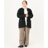 【大きいサイズ】ツイードニットジャケット | eur3 | 詳細画像31 