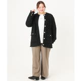 【大きいサイズ】ツイードニットジャケット | eur3 | 詳細画像32 