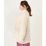 【大きいサイズ】ツイードニットジャケット | eur3 | 詳細画像8 