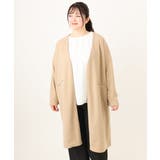 【大きいサイズ】カットジョーゼットロングアウター | eur3 | 詳細画像5 