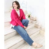 【大きいサイズ/洗える】カーブヘムボクシーカーディガン | eur3 | 詳細画像2 