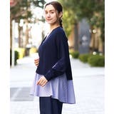 【大きいサイズ】異素材コンビカーディガン | eur3 | 詳細画像17 