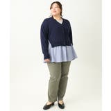 【大きいサイズ】異素材コンビカーディガン | eur3 | 詳細画像23 