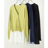 【大きいサイズ】異素材コンビカーディガン | eur3 | 詳細画像33 