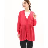 【大きいサイズ】シアーペプラムカーディガン | eur3 | 詳細画像1 