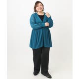 【大きいサイズ】シアーペプラムカーディガン | eur3 | 詳細画像16 