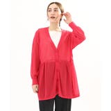 【大きいサイズ】シアーペプラムカーディガン | eur3 | 詳細画像2 