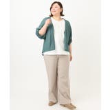 【大きいサイズ】麻タッチトッパーカーディガン | eur3 | 詳細画像17 