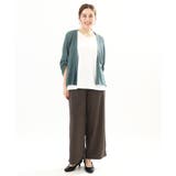 【大きいサイズ】麻タッチトッパーカーディガン | eur3 | 詳細画像3 