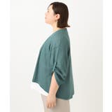 【大きいサイズ】麻タッチトッパーカーディガン | eur3 | 詳細画像7 