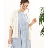 アイボリー(80) | 【大きいサイズ】麻タッチトッパーカーディガン | eur3
