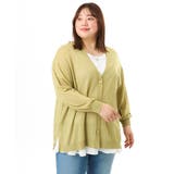【大きいサイズ/接触冷感】Vネックシア―カーディガン | eur3 | 詳細画像2