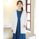 【大きいサイズ/接触冷感/UVカット】Aライン長袖カーディガン | eur3 | 詳細画像18