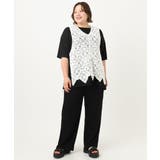 【大きいサイズ】クロシェ風ベスト | eur3 | 詳細画像15 