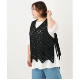 【大きいサイズ】クロシェ風ベスト | eur3 | 詳細画像21 