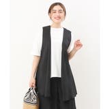 ブラック(94) | 【大きいサイズ/セットアップ対応可】シアーヴィンテージイレヘムジレ | eur3