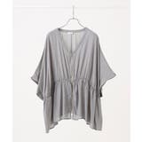 グレー | 【大きいサイズ/LAVEANGE×eur3】フロントファスナーシア―ブルゾン | eur3