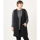 【大きいサイズ】カットジョーゼットジレ | eur3 | 詳細画像14 