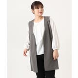 【大きいサイズ】カットジョーゼットジレ | eur3 | 詳細画像2 