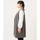 【大きいサイズ】カットジョーゼットジレ | eur3 | 詳細画像4 