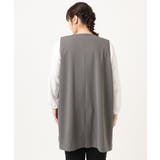 【大きいサイズ】カットジョーゼットジレ | eur3 | 詳細画像5 