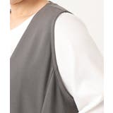 【大きいサイズ】カットジョーゼットジレ | eur3 | 詳細画像7 